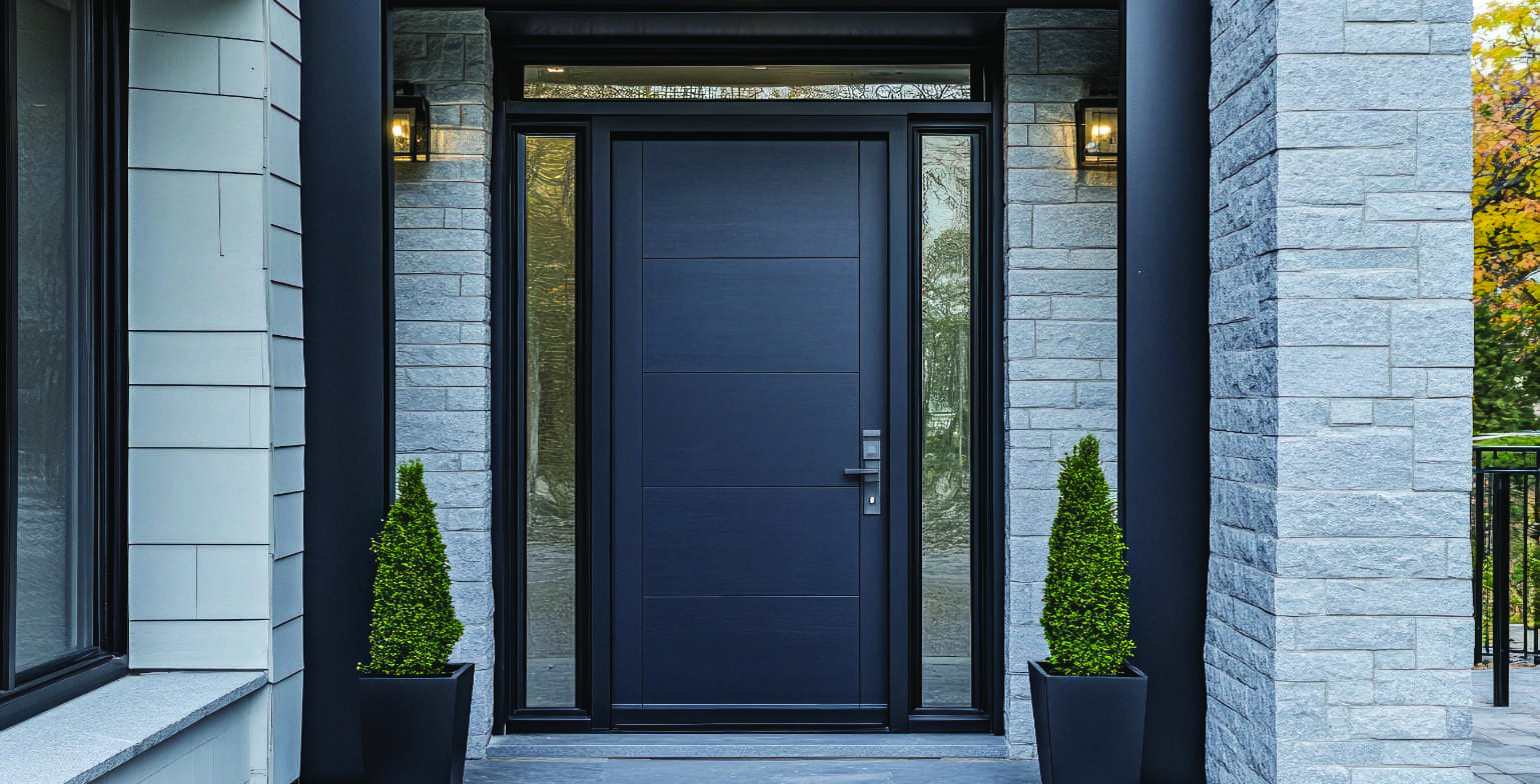 Peindre une porte d'entrée en acier
